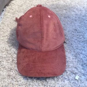 pink velvet hat